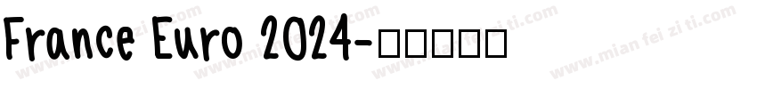 France Euro 2024字体转换